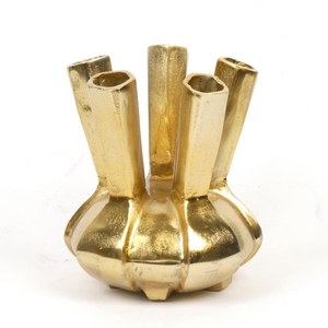 Alu Vase Gold P 26cm 41762
