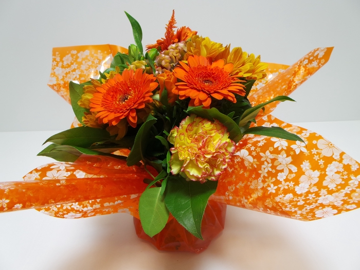 <h4>Bouquet aqua medium orange</h4>