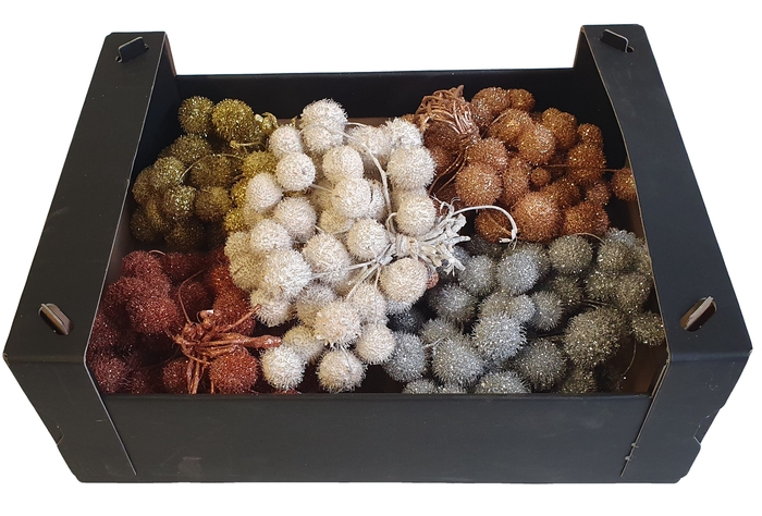 <h4>Small ball per bunch in poly mixed colours christm</h4>