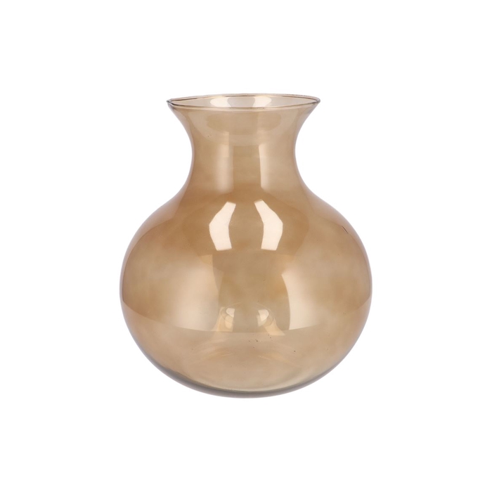 <h4>Mira Sand Glass Cone Neck Sphere Vase 32x32x32cm</h4>