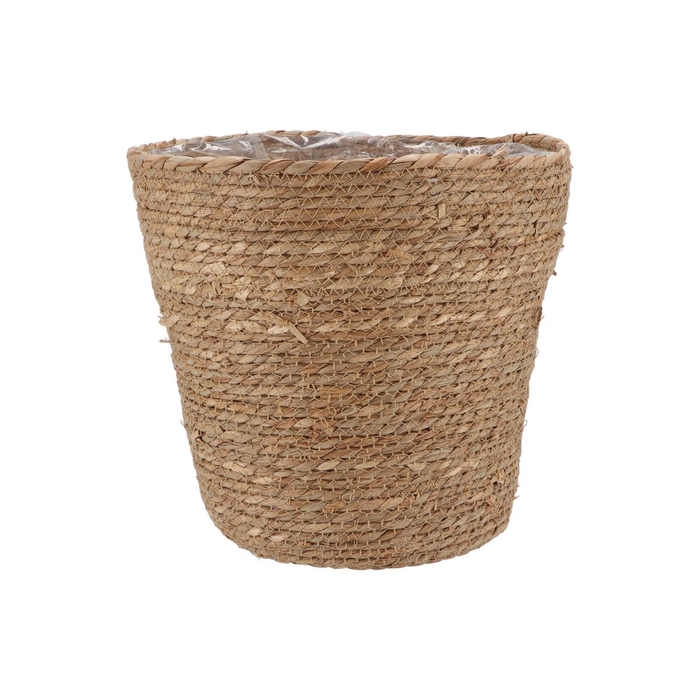 <h4>Seagrass Straw Basket Pot Brown 32x32cm</h4>