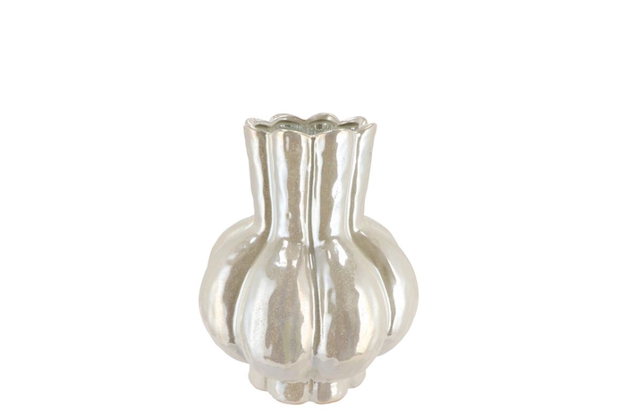 <h4>Garlic Pearl Low Vase 16x19cm</h4>