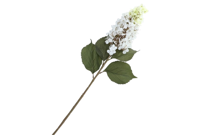 <h4>Silk Hortensia Plume White 99cm</h4>