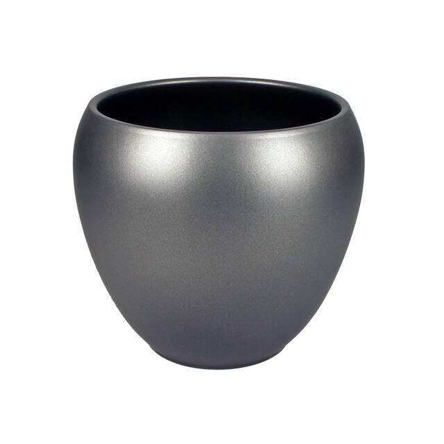 <h4>Pot Rian ceramic ES14xH11,5cm anthracite mat</h4>