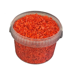 Wood chips 3 ltr bucket Red