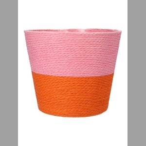 DF06-590523775 - Basket Riley Duo d19xh16 pink/orange