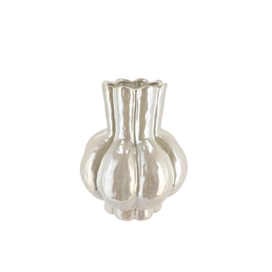 Garlic Pearl Low Vase 21x25cm
