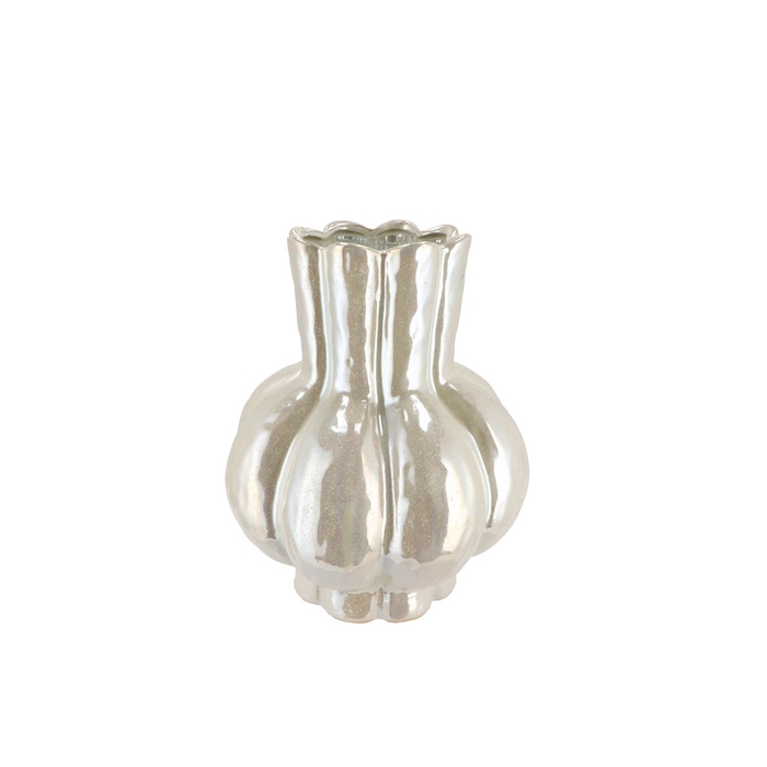 <h4>Garlic Pearl Low Vase 21x25cm</h4>