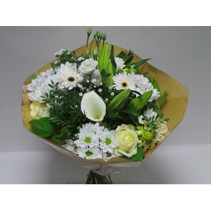 Bouquet biedermeier kim x-large white
