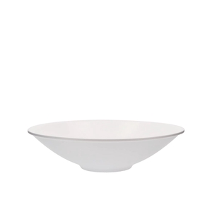 Ceramic Bowl White Mat Flat 25x7cm