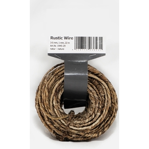 RUSTIC WIRE NATURAL 22M 1MM 3-5MM