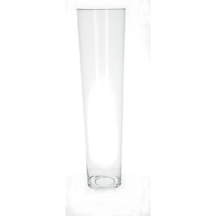 <h4>Glas Vaas konisch d19*70cm</h4>
