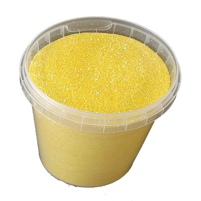 <h4>Glitters 400gr in bucket Irridescent Yellow</h4>
