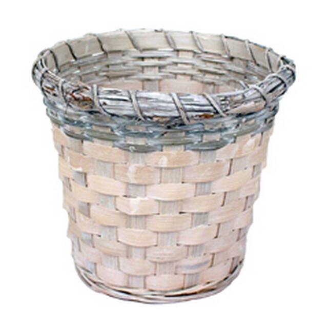 <h4>Pot Jakarta bamboo ES15xH13,5cm whitewash</h4>