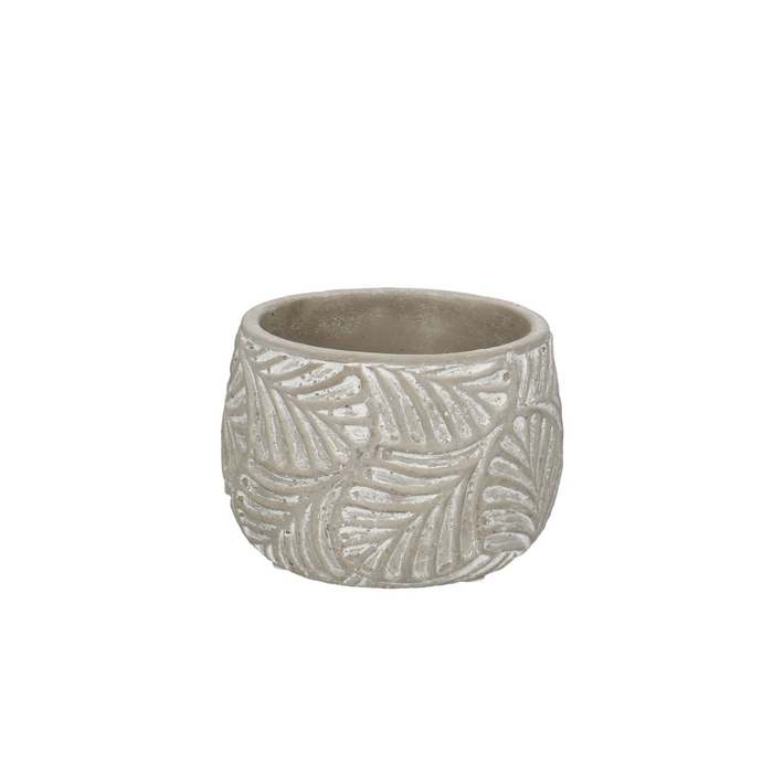 Ceramics Stone Leaf ballpot d9/10*8.5cm
