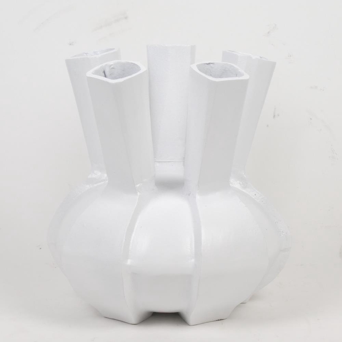 Alu Vase White P 26cm 41755