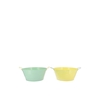 Zinc Basic Pastel Green/yellow Ears Bowl 20x10cm