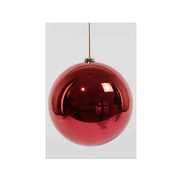 <h4>KERSTBAL PLASTIC 200MM CHRISTMASRED 1PC</h4>