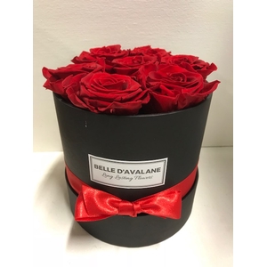 Flowerbox rd 15cm zwart/rood