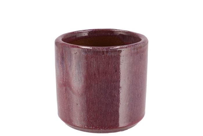 <h4>Javea Cilinder Pot Glazed Pink 11x11cm</h4>