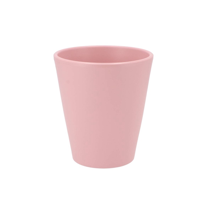 <h4>Ceramic Orchid Pot Pink Silver Matt 15cm</h4>