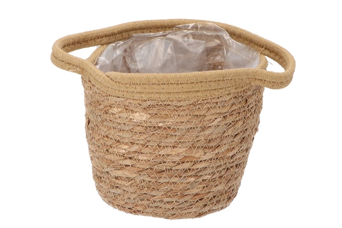 <h4>Tripoli Natural Pot Basket 20x18cm</h4>