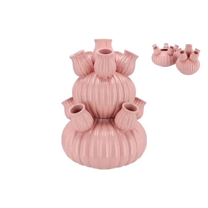 <h4>Amsterdam Light Pink Tulip Vase Bubbles 42x62cm</h4>