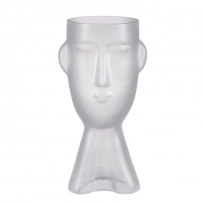 <h4>Glass vase face d16 32cm</h4>
