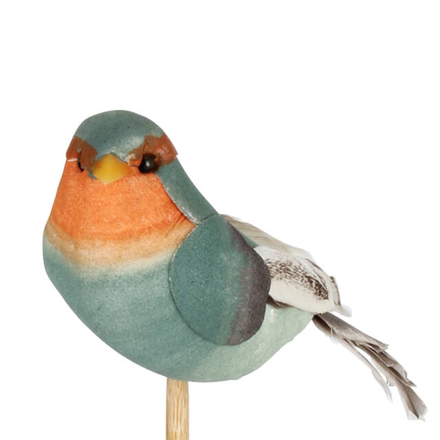 <h4>Pick Robin bird 5x12cm+50cm stick</h4>