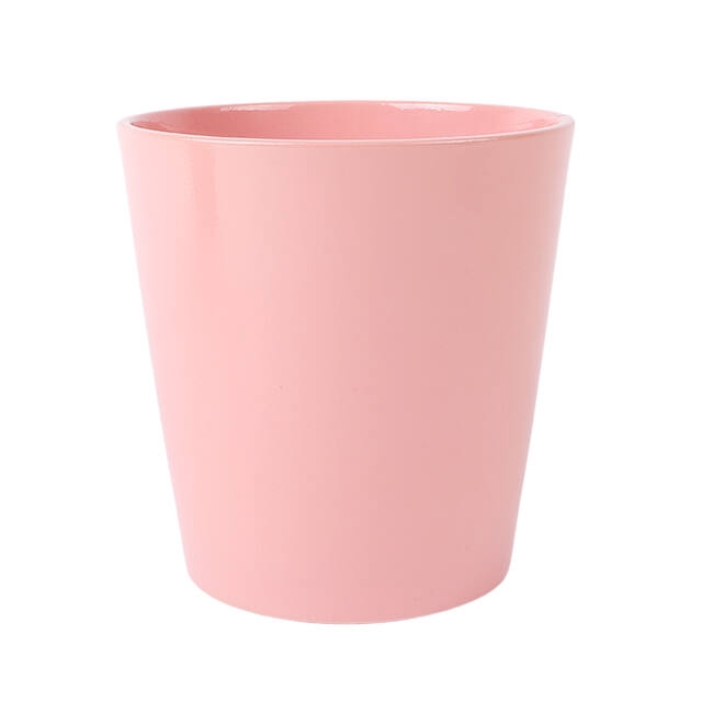 Pot Dallas keramiek Ø12xH9cm roze glanzend