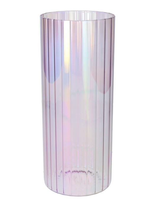 DF02-665122900 - Vase Louis d10xh24 lilac+pearl finish