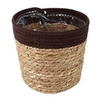 Basket Saga straw Ø21,5xH19cm brown
