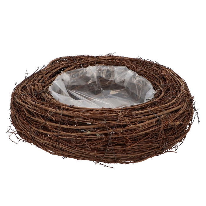 <h4>Wreath Elm Branches Planter Brown With Bottom 40cm</h4>