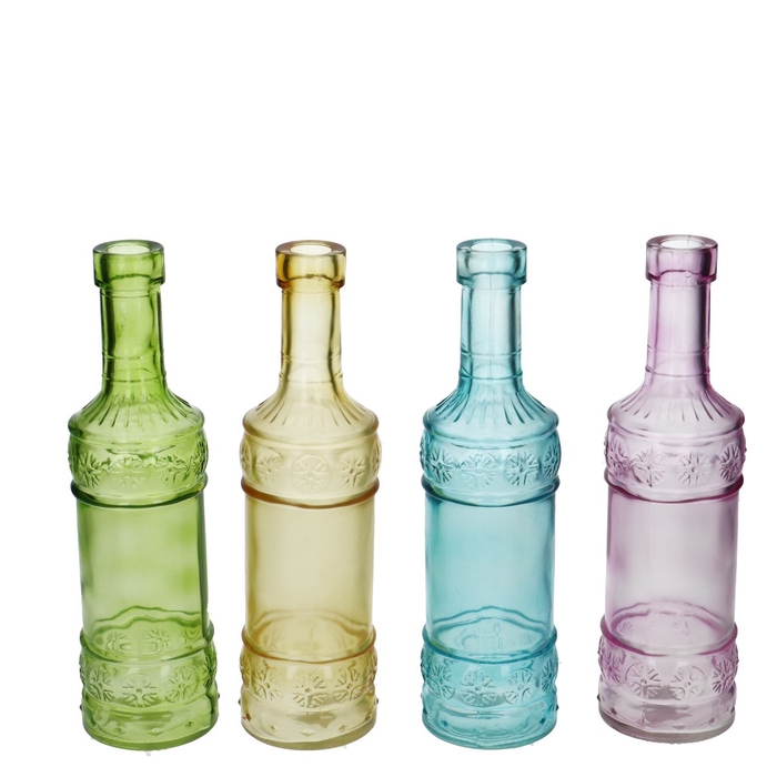 Glass Bottle deco d02/6.5*22cm