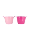 Zinc Basic Fuchsia/pink Ears Bucket 23x18cm