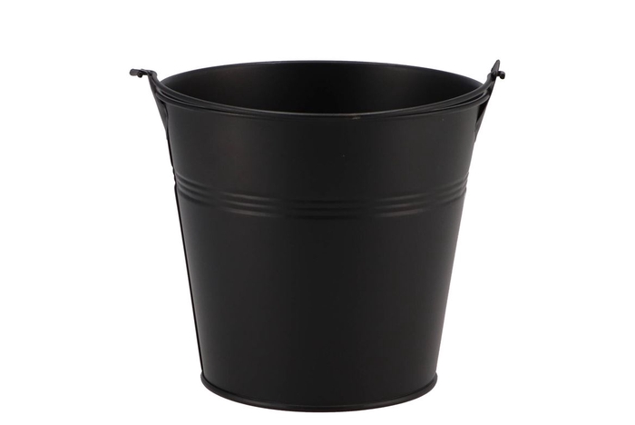 Zinc Basic Black Bucket 13x11,5cm