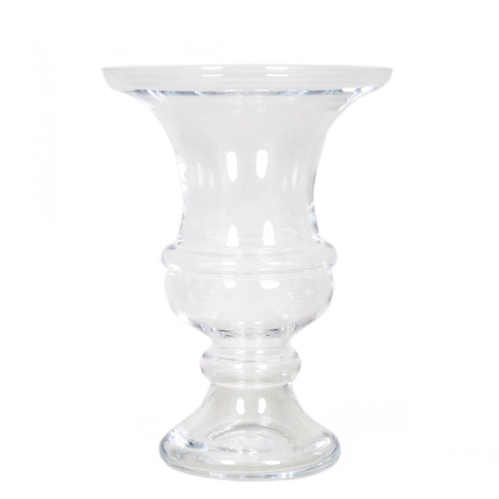 Glass Greek urn d28*45cm