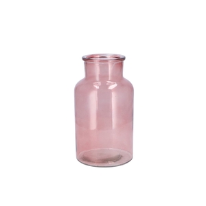 Dry Glass Blush Pink Milk Bottle 15x26cm Nm