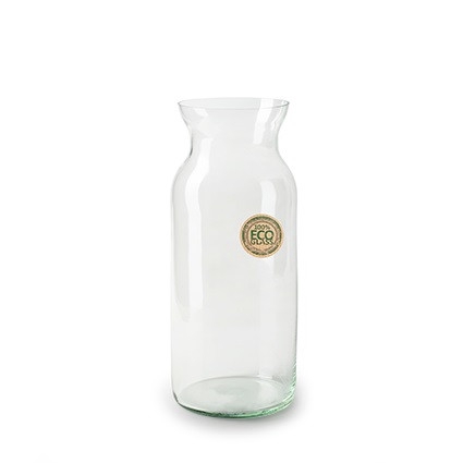 Glas Eco flesvaas d09*24cm