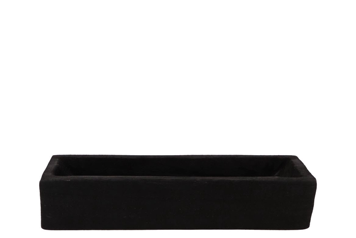 <h4>Wood Black Tray Rectangle 45x16x9cm Nm</h4>