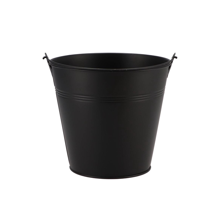 <h4>Zinc Basic Black Bucket 16x14,5cm</h4>