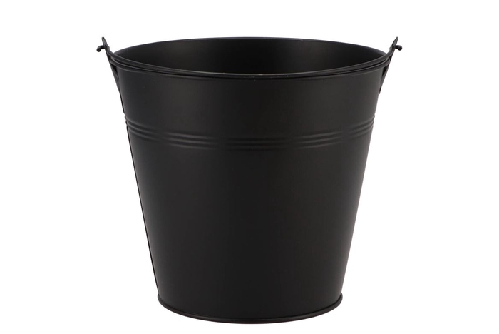 <h4>Zinc basic black bucket 16x14 5cm</h4>
