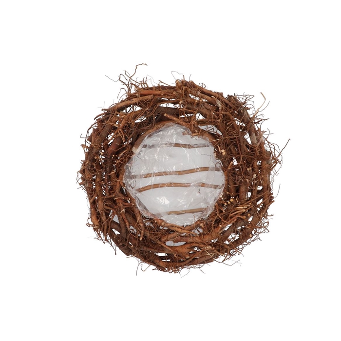 <h4>Wreath Root Wood Brown 50cm</h4>