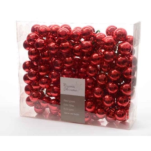 KERSTBAL GLASS 20MM ON WIRE 144PCS CHRISTMASRED