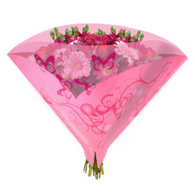 <h4>Sleeves 50x50cm Angelo OPP50 Butterfly pink</h4>