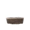 Wicker Basket Rectangle Grey 30x13x10cm