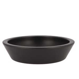 Ceramic Bowl Mat Zwart Low Round 30x7cm