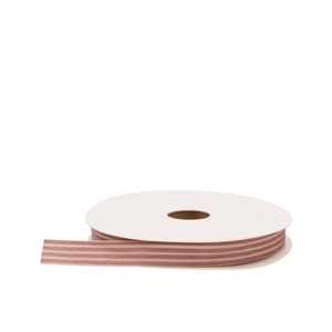 Ribbon Velvety Stripe Dark Pink 10mx15mm