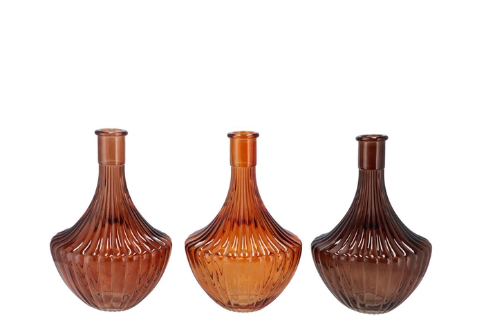 Dayah Earthy Terra Glass Vase 17x24cm