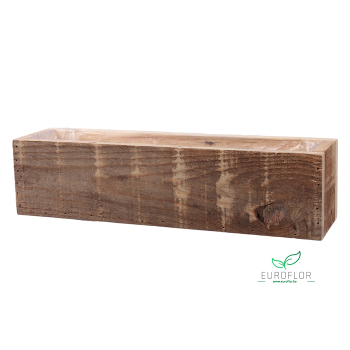 <h4>WOODEN CRATE NATURAL 40X10X10CM</h4>